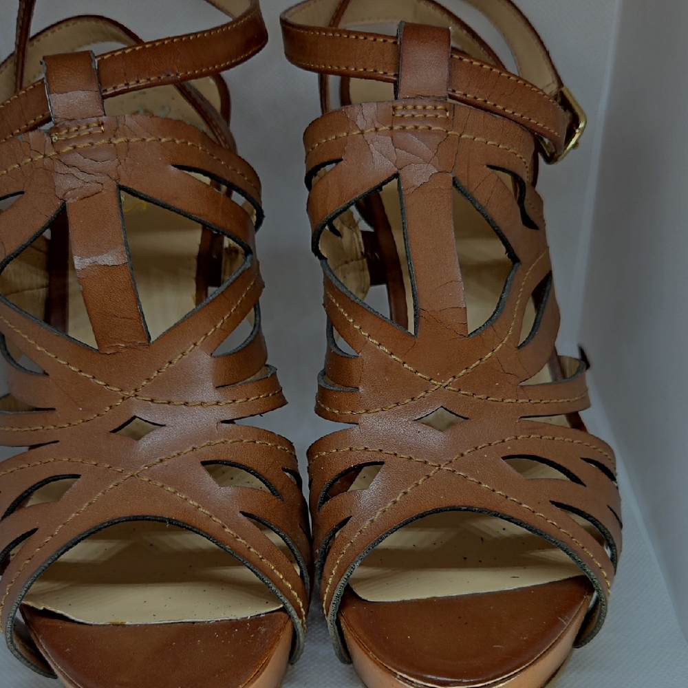 Guess Tan Strappy Sandals